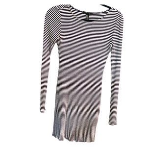 Long Sleeve Ribbed Mini Dress